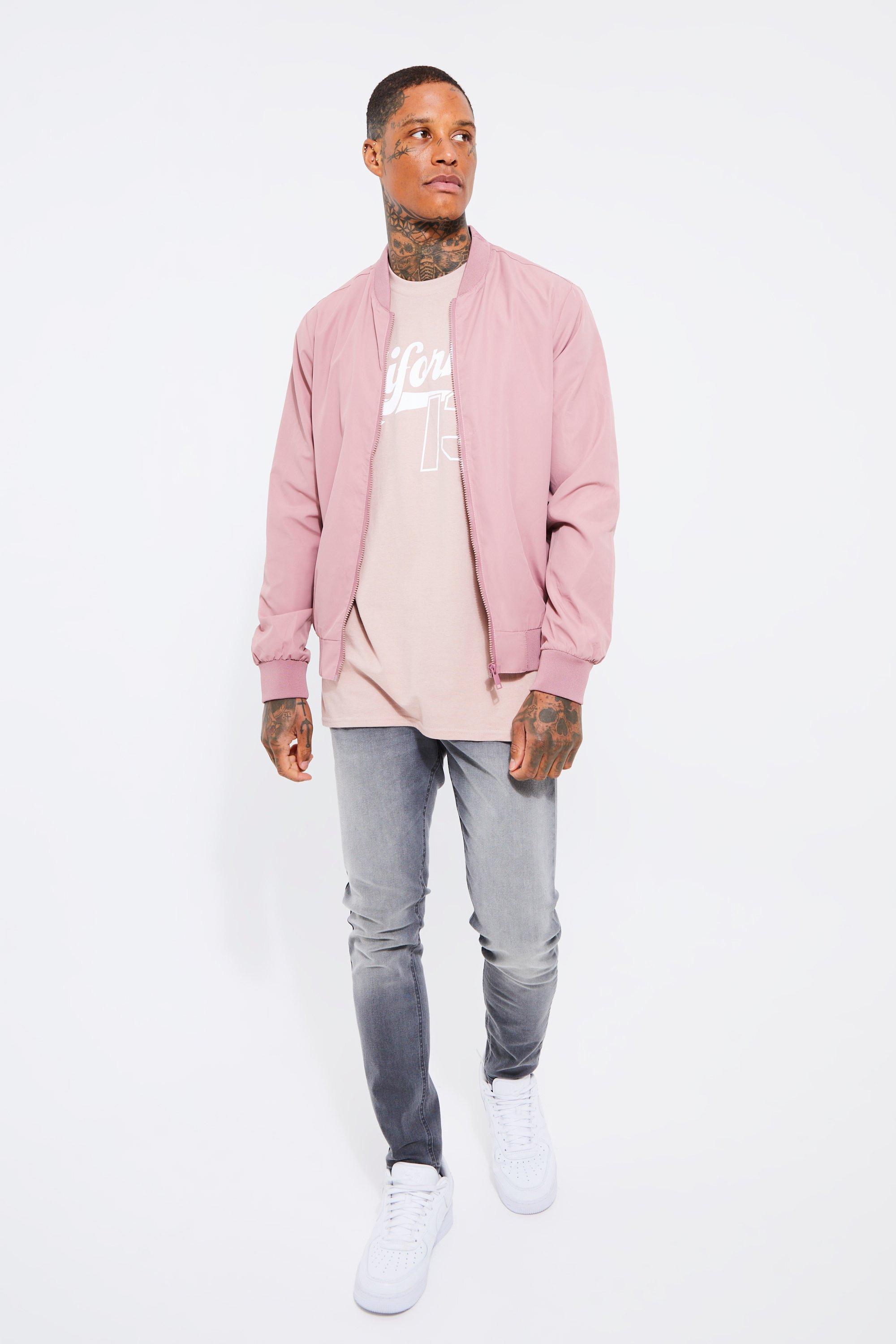 Mens 2025 pink bomber